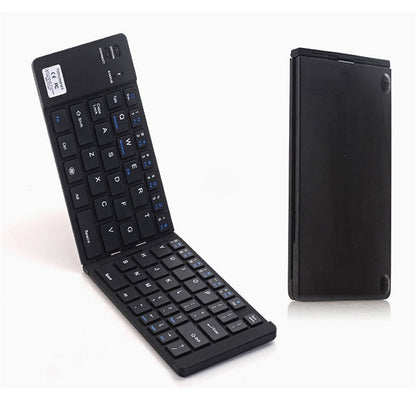 F66 Foldable Bluetooth Wireless 66 Keys Keyboard, Support Android / Windows / iOS (Black) - Wireless Keyboard by PMC Jewellery | Online Shopping South Africa | PMC Jewellery | Buy Now Pay Later Mobicred