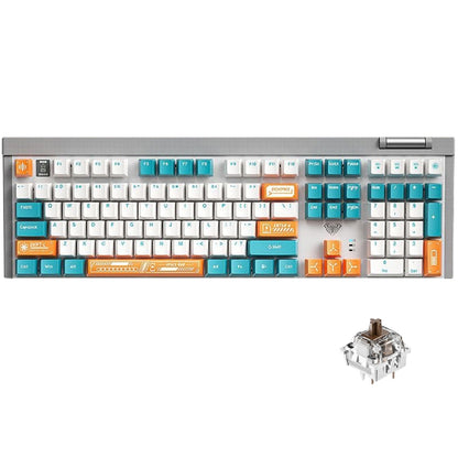 AULA F3050 2.4G Wireless Dual Mode Mechanical Keyboard,Tea Shaft(Green) - Wireless Keyboard by AULA | Online Shopping South Africa | PMC Jewellery | Buy Now Pay Later Mobicred