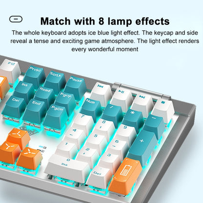 AULA F3050 2.4G Wireless Dual Mode Mechanical Keyboard,Tea Shaft(Green) - Wireless Keyboard by AULA | Online Shopping South Africa | PMC Jewellery | Buy Now Pay Later Mobicred