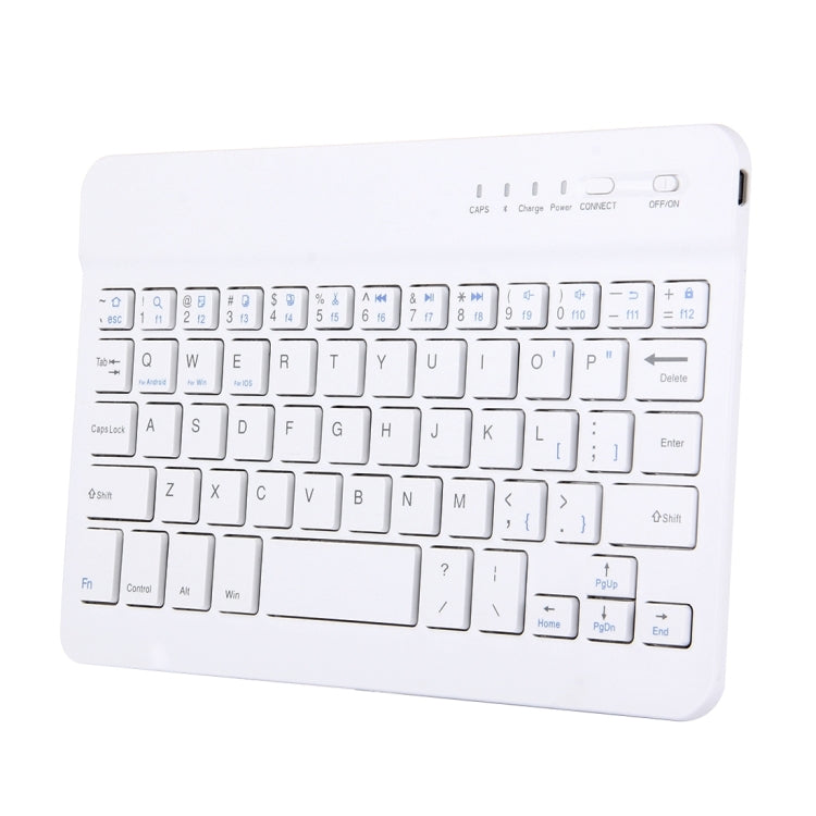 Portable Bluetooth Wireless Keyboard, Compatible with 10 inch Tablets with Bluetooth Functions (White) - Universal Keyboard by PMC Jewellery | Online Shopping South Africa | PMC Jewellery