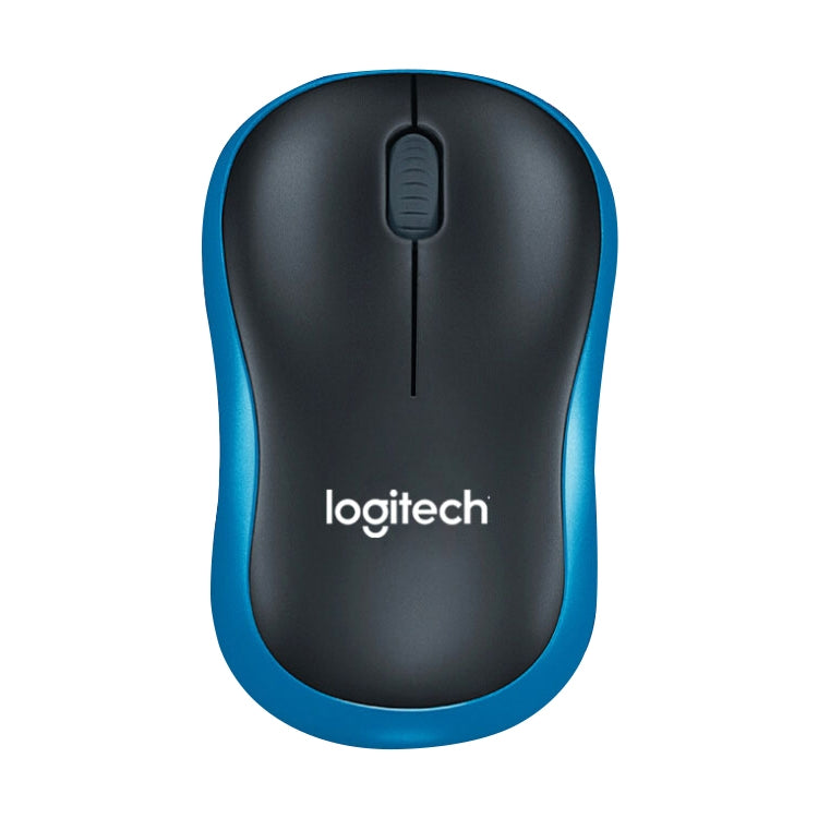 Logitech M186 Wireless Mouse Office Power Saving USB Laptop Desktop Computer Universal (Black Blue) - free shipping - PMC Jewellery - Order now!