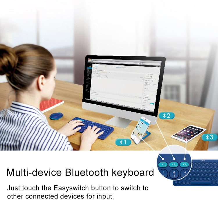 Logitech K380 Portable Multi-Device Wireless Bluetooth Keyboard(Black) - free shipping - PMC Jewellery - Order now!