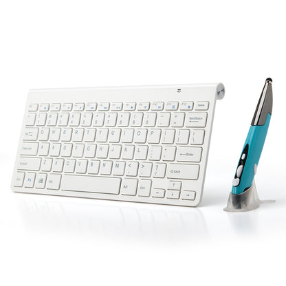 KM-909 2.4GHz Smart Stylus Pen Wireless Optical Mouse + Wireless Keyboard Set(White) - Wireless Keyboard by PMC Jewellery | Online Shopping South Africa | PMC Jewellery | Buy Now Pay Later Mobicred