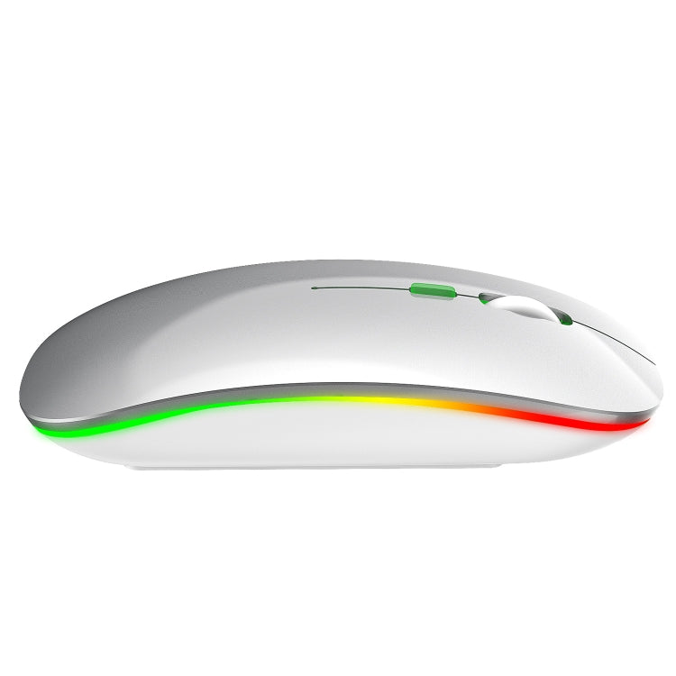 HXSJ M40 4 Key 2.4G Colorful Wireless Silent Mouse (Silver) - Wireless Mice by HXSJ | Online Shopping South Africa | PMC Jewellery | Buy Now Pay Later Mobicred