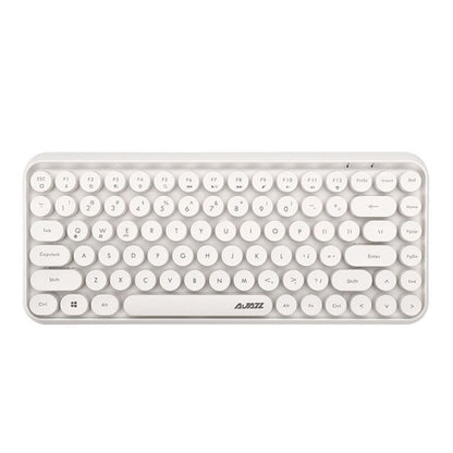 Ajazz 308I Tablet Mobile Phone Computer Household Office Wireless Keyboard(White) - Wireless Keyboard by PMC Jewellery | Online Shopping South Africa | PMC Jewellery | Buy Now Pay Later Mobicred