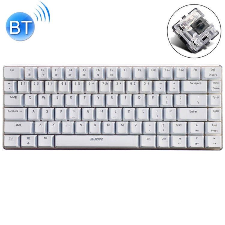 Ajazz 82 Keys Laptop Computer Gaming Mechanical Keyboard (White Black Shaft) - Wired Keyboard by Ajazz | Online Shopping South Africa | PMC Jewellery | Buy Now Pay Later Mobicred