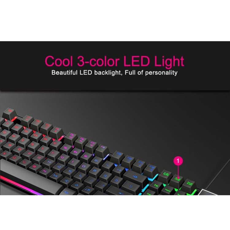 iMICE AK-600 Wired USB Floating Keycap Characters Glow Backlit Gaming Keyboard(Black) - Wired Keyboard by iMICE | Online Shopping South Africa | PMC Jewellery | Buy Now Pay Later Mobicred