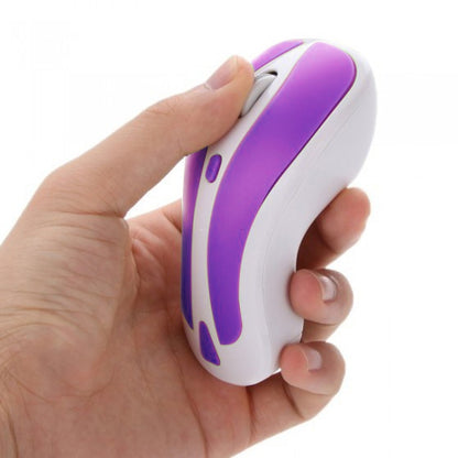 PR-01 6D Gyroscope Fly Air Mouse 2.4G USB Receiver 1600 DPI Wireless Optical Mouse for Computer PC Android Smart TV Box (Purple + White) - Wireless Mice by PMC Jewellery | Online Shopping South Africa | PMC Jewellery | Buy Now Pay Later Mobicred