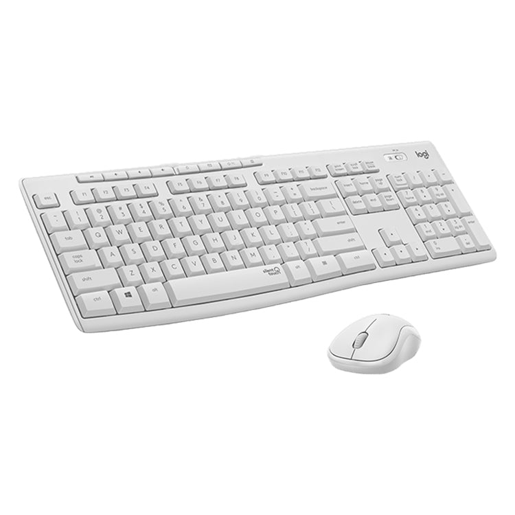 Logitech MK295 USB Wireless Silence Keyboard Mouse Set (White) - Wireless Keyboard by Logitech | Online Shopping South Africa | PMC Jewellery | Buy Now Pay Later Mobicred