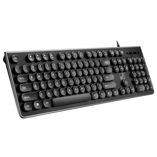 ZGB S500 Round Key USB Wired Computer Keyboard (Black) - Wired Keyboard by Chasing Leopard | Online Shopping South Africa | PMC Jewellery | Buy Now Pay Later Mobicred