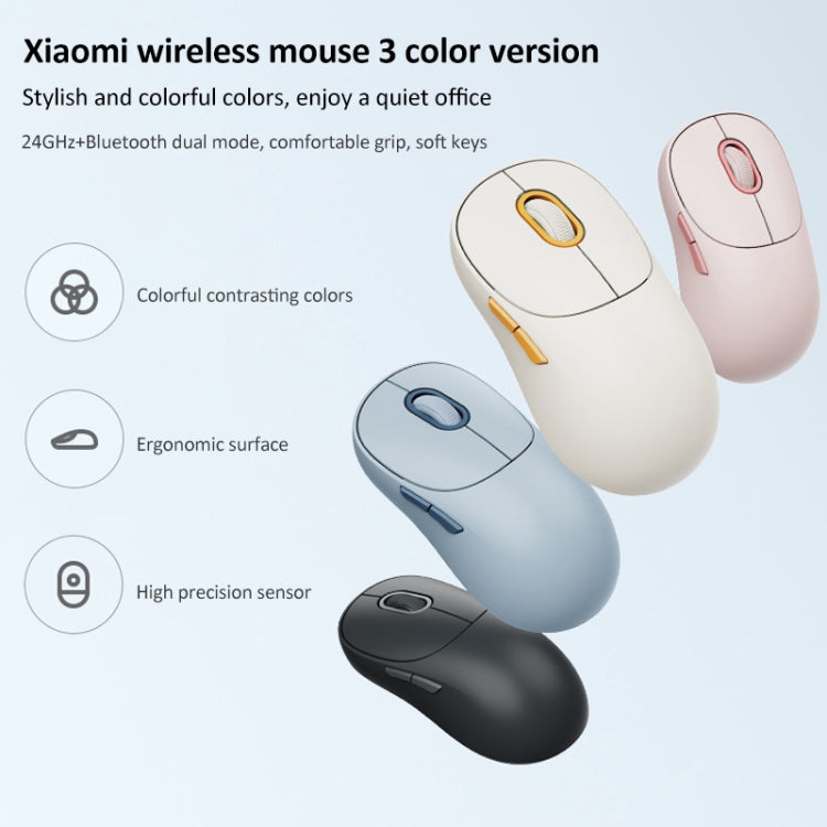 Original Xiaomi Dual-mode 1200DPI Ultra-thin Computer Mouse 3 (Blue) - Wireless Mice by Xiaomi | Online Shopping South Africa | PMC Jewellery | Buy Now Pay Later Mobicred