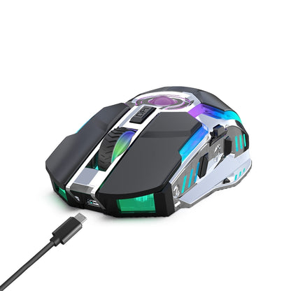 ZERODATE T30 2.4GHz 2400DPI Three-speed Adjustable RGB Backlight Wireless Optical Mouse (Black) - Wireless Mice by ZERODATE | Online Shopping South Africa | PMC Jewellery | Buy Now Pay Later Mobicred