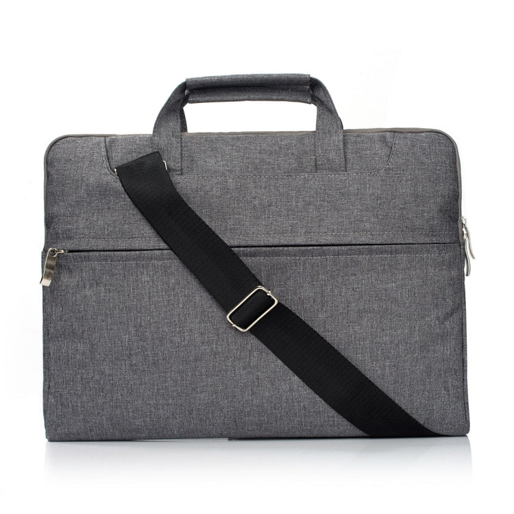 Portable One Shoulder Handheld Zipper Laptop Bag, For 13.3 inch and Below Macbook, Samsung, Lenovo, Sony, DELL Alienware, CHUWI, ASUS, HP (Grey) - 13.3 inch by PMC Jewellery | Online Shopping South Africa | PMC Jewellery | Buy Now Pay Later Mobicred