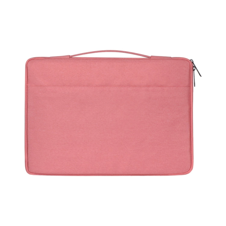 11.6 inch Fashion Casual Polyester + Nylon Laptop Handbag Briefcase Notebook Cover Case, For Macbook, Samsung, Lenovo, Xiaomi, Sony, DELL, CHUWI, ASUS, HP(Pink) - Other by PMC Jewellery | Online Shopping South Africa | PMC Jewellery | Buy Now Pay Later Mobicred