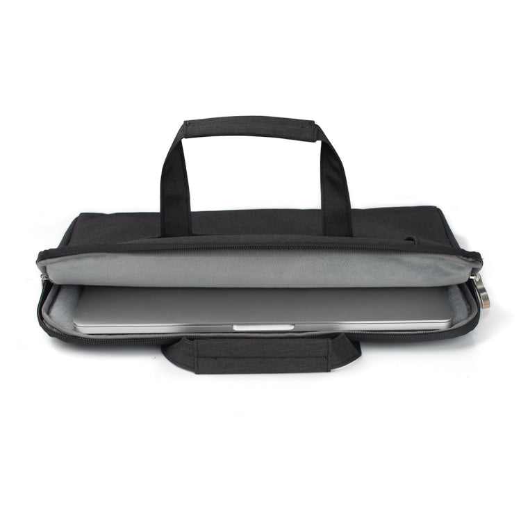 Portable One Shoulder Handheld Zipper Laptop Bag, For 15.4 inch and Below Macbook, Samsung, Lenovo, Sony, DELL Alienware, CHUWI, ASUS, HP (Black) - 15 inch by PMC Jewellery | Online Shopping South Africa | PMC Jewellery | Buy Now Pay Later Mobicred