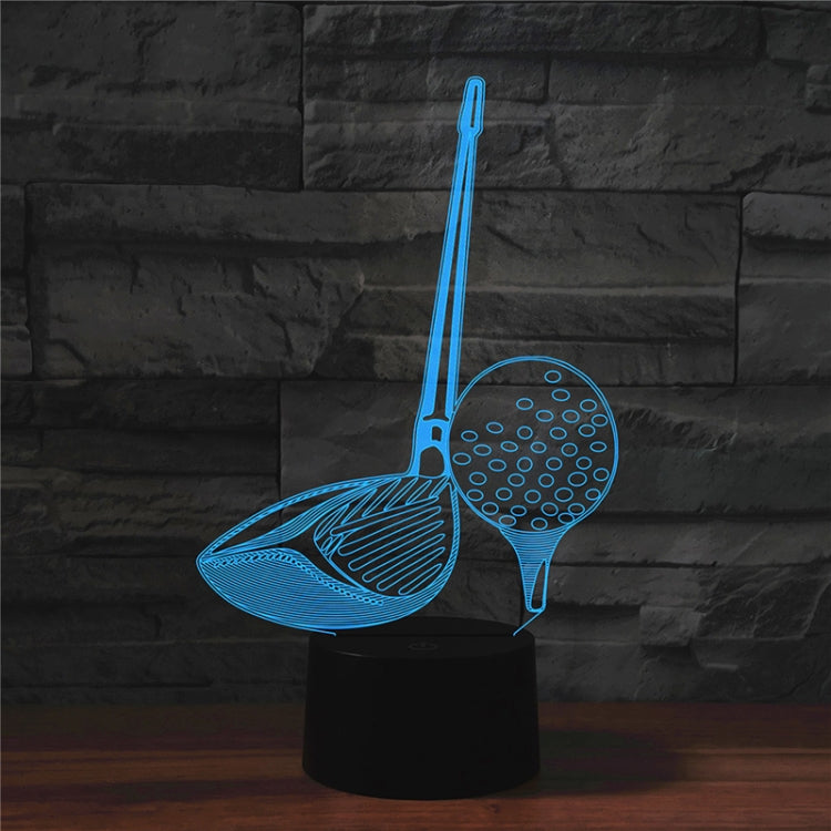 Golf Shape 3D Colorful LED Vision Light Table Lamp, Crack Touch Version - Novelty Lighting by PMC TechLife | Online Shopping South Africa | PMC TechLife | Buy Now Pay Later Mobicred