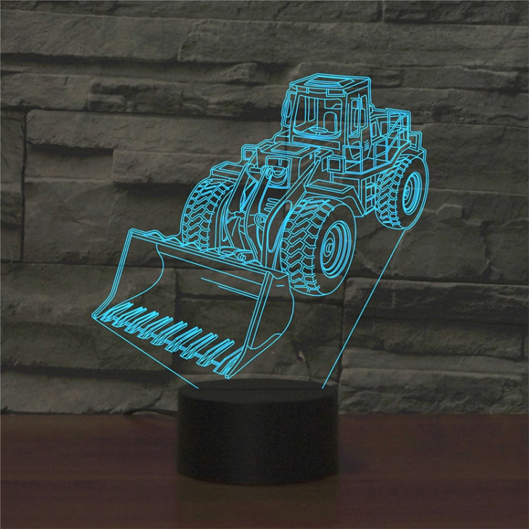 Excavator Shape 3D Colorful LED Vision Light Table Lamp, USB & Battery Version - Novelty Lighting by PMC TechLife | Online Shopping South Africa | PMC TechLife | Buy Now Pay Later Mobicred