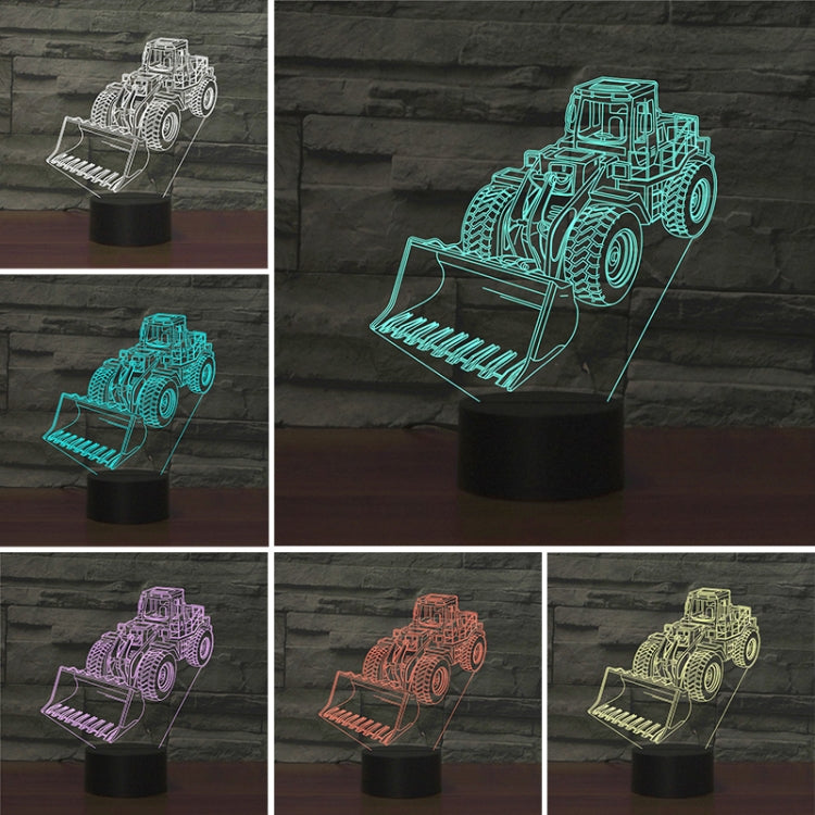 Excavator Shape 3D Colorful LED Vision Light Table Lamp, Charging Touch Version - Novelty Lighting by PMC TechLife | Online Shopping South Africa | PMC TechLife | Buy Now Pay Later Mobicred