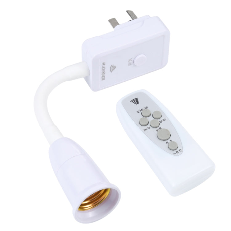 E27 Socket Remote Control Lamp Light Holder Base Converter with Switch, AU Plug (White) - Lamp Holders & Bases by PMc TechLife | Online Shopping South Africa | PMc TechLife | Buy Now Pay Later Mobicred