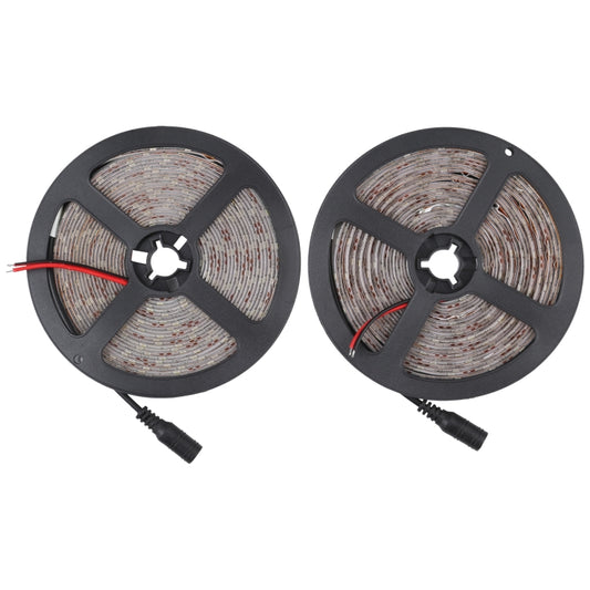 2pcs Bare Board 2835 SMD Dimmable White Light / Warm Light LED Rope Light, 60 LED/m, Length: 5m, 12V 2A 100-240V(US Plug) - Bare Board Light by PMC Jewellery | Online Shopping South Africa | PMC Jewellery | Buy Now Pay Later Mobicred