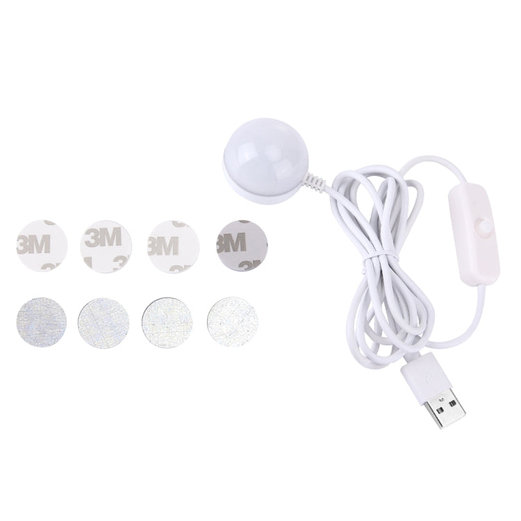 2W USB LED Light Bulb with Magnetic, 5V 140-150Lumens 6LED (Warm White) - USB Light by PMC Jewellery | Online Shopping South Africa | PMC Jewellery | Buy Now Pay Later Mobicred
