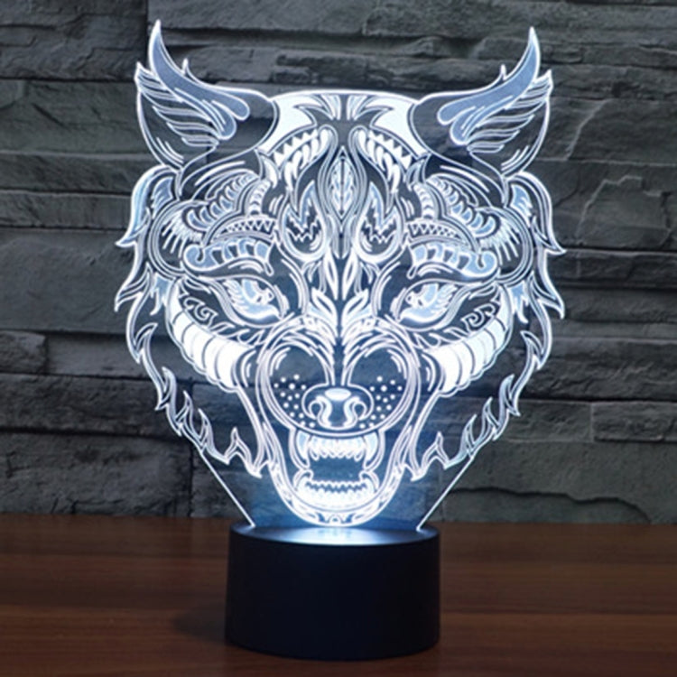 Leopard Shape 3D Touch Switch Control LED Light , 7 Colour Discoloration Creative Visual Stereo Lamp Desk Lamp Night Light - Novelty Lighting by PMC TechLife | Online Shopping South Africa | PMC TechLife | Buy Now Pay Later Mobicred