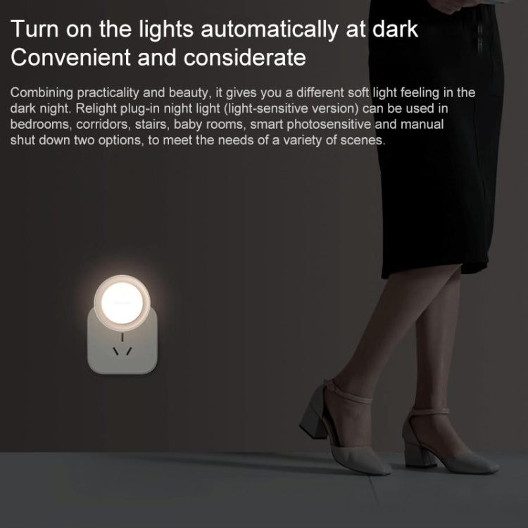 Original Xiaomi Youpin Yeelight LED Round Plug-in Light-sensitive Night Light Jelly3,US Plug(White) - Night Lights by Xiaomi | Online Shopping South Africa | PMC Jewellery | Buy Now Pay Later Mobicred