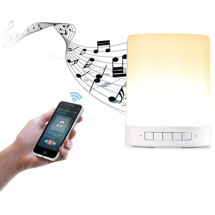 388 Atmosphere Light Music Table Lamp Multifunctional Wireless Bluetooth Speaker , with LED Light & Handle, Support AUX IN & Hands-free Answer & TF Card - Night Lights by PMc TechLife | Online Shopping South Africa | PMc TechLife | Buy Now Pay Later Mobicred