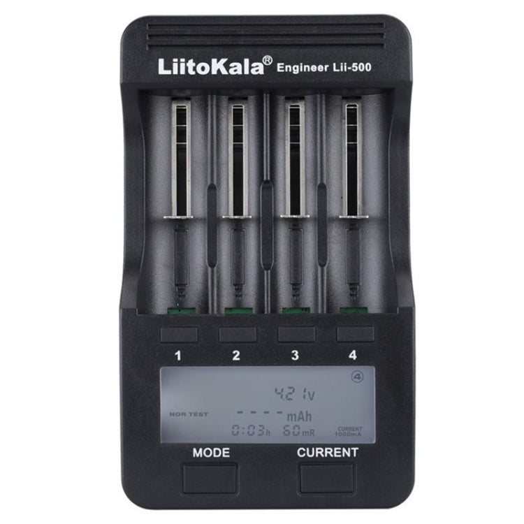 LiitoKala lii-500 Lithium Battery Charger for Li-ion IMR 18650, 26650, 16340, 14500, 10440, 18500, EU Plug - Charger & Converter by PMC Jewellery | Online Shopping South Africa | PMC Jewellery | Buy Now Pay Later Mobicred