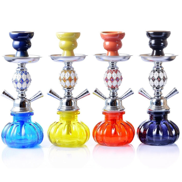 08-023 Double Pipe Glass Hookah Set (Green) - Hookah Accessories by PMC Jewellery | Online Shopping South Africa | PMC Jewellery