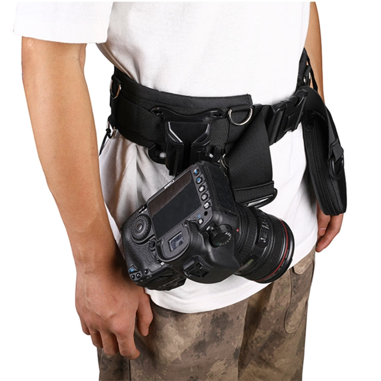 Multifunctional Wide Outdoor Casual Photography Mountaineering Belt(Black) - Belts by PMC Jewellery | Online Shopping South Africa | PMC Jewellery | Buy Now Pay Later Mobicred