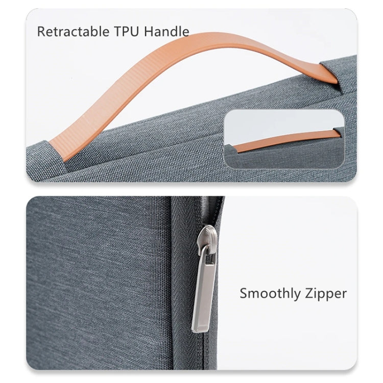 For 16 inch Laptop Zipper Waterproof  Handheld Sleeve Bag (Black) - 13.3 inch by PMC TechLife | Online Shopping South Africa | PMC TechLife | Buy Now Pay Later Mobicred
