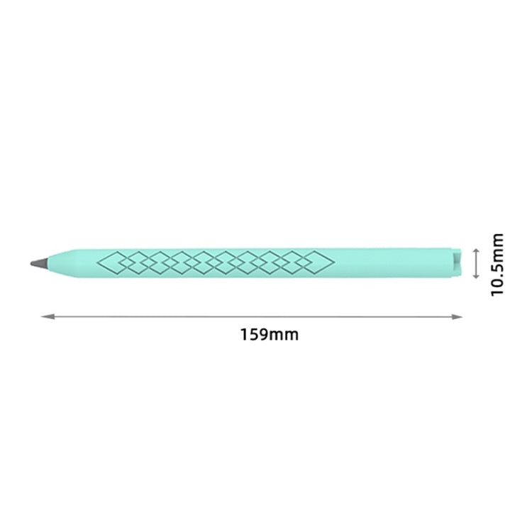 For Apple Pencil (USB-C) Diamond Pattern Silicone Stylus Pen Protective Case (Black) - Pencil Accessories by PMC Jewellery | Online Shopping South Africa | PMC Jewellery | Buy Now Pay Later Mobicred