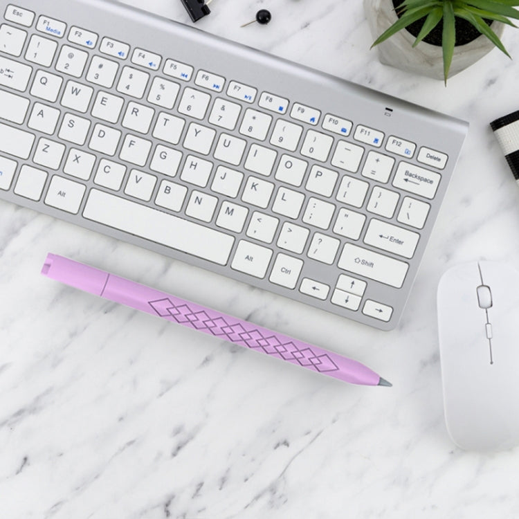 For Apple Pencil (USB-C) Diamond Pattern Silicone Stylus Pen Protective Case (White) - Pencil Accessories by PMC Jewellery | Online Shopping South Africa | PMC Jewellery | Buy Now Pay Later Mobicred