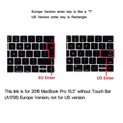 ENKAY Hat-Prince 2 in 1 Frosted Hard Shell Plastic Protective Case + Europe Version Ultra-thin TPU Keyboard Protector Cover for 2016 MacBook Pro 13.3 Inch without Touch Bar (A1708) (White) - MacBook Pro Cases by ENKAY | Online Shopping South Africa | PMC Jewellery | Buy Now Pay Later Mobicred