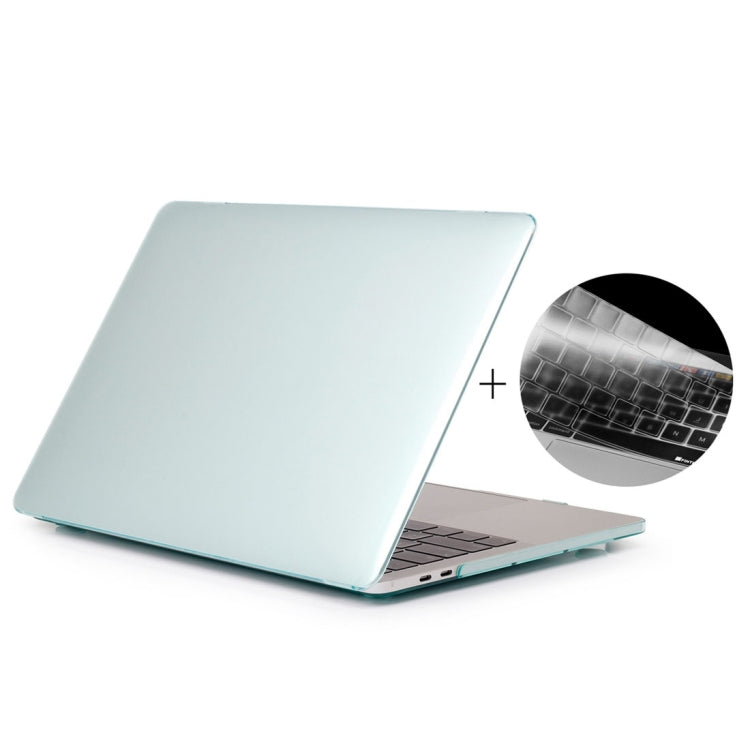 ENKAY Hat-Prince 2 in 1 Crystal Hard Shell Plastic Protective Case + Europe Version Ultra-thin TPU Keyboard Protector Cover for 2016 MacBook Pro 13.3 Inch without Touch Bar (A1708) (Green) - MacBook Pro Cases by ENKAY | Online Shopping South Africa | PMC Jewellery | Buy Now Pay Later Mobicred