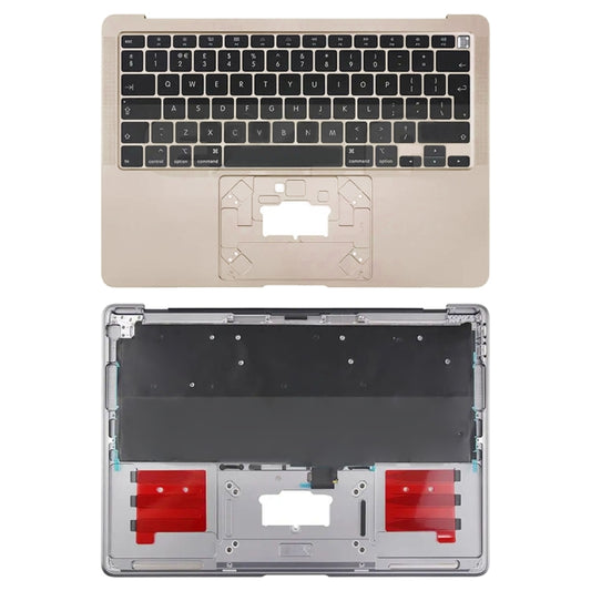 For Macbook Air 13 2020 M1 A2337 C-side Cover + UK Edition Key Board (Gold) - Bottom Cover by PMC Jewellery | Online Shopping South Africa | PMC Jewellery