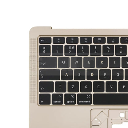 For Macbook Air 13 2020 M1 A2337 C-side Cover + UK Edition Key Board (Gold) - Bottom Cover by PMC Jewellery | Online Shopping South Africa | PMC Jewellery