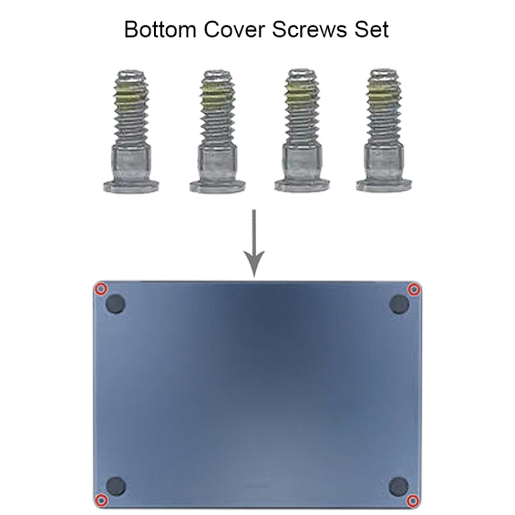 For MacBook Air 15.3 M2 A2941 Bottom Cover Screws Set (Silver) - Screws by PMC Jewellery | Online Shopping South Africa | PMC Jewellery | Buy Now Pay Later Mobicred