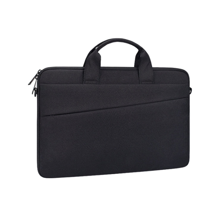 ST03S 14.1 inch Double Side Pockets Wearable Oxford Cloth Soft Handle Portable Laptop Tablet Bag(Black) - 14.1 inch by PMC Jewellery | Online Shopping South Africa | PMC Jewellery | Buy Now Pay Later Mobicred