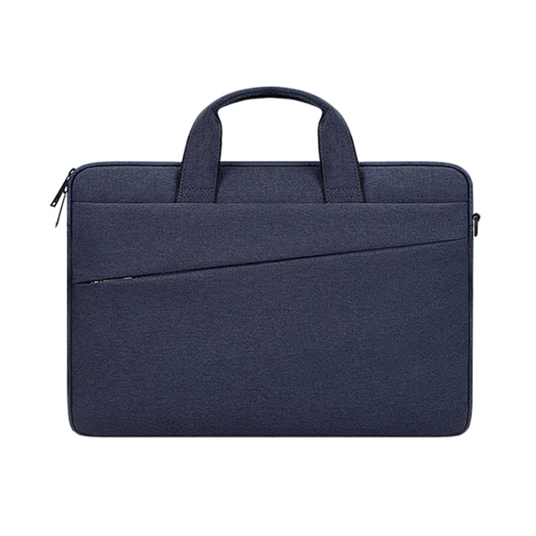 ST03S 15.4 inch Double Side Pockets Wearable Oxford Cloth Soft Handle Portable Laptop Tablet Bag(Navy Blue) - 15 inch by PMC Jewellery | Online Shopping South Africa | PMC Jewellery | Buy Now Pay Later Mobicred