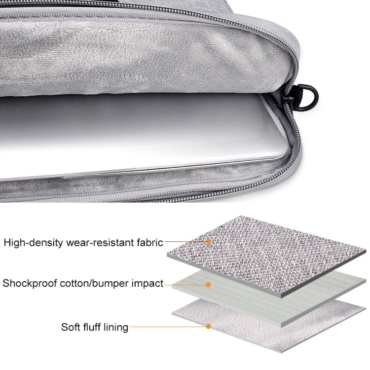 ST03S 15.6 inch Double Side Pockets Wearable Oxford Cloth Soft Handle Portable Laptop Tablet Bag(Grey) - 15.6 - 17 inch by PMC Jewellery | Online Shopping South Africa | PMC Jewellery | Buy Now Pay Later Mobicred