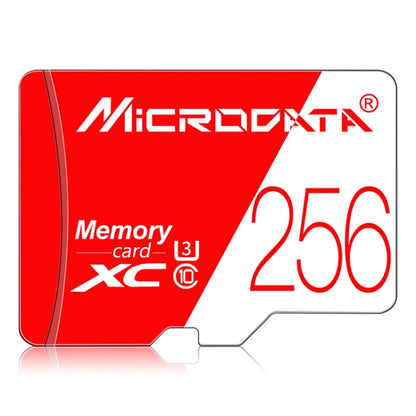 MICRODATA 256GB High Speed U3 Red and White TF(Micro SD) Memory Card - Micro SD Card by MiCRODATA | Online Shopping South Africa | PMC Jewellery | Buy Now Pay Later Mobicred