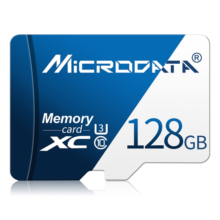 MICRODATA 128GB U3 Blue and White TF(Micro SD) Memory Card - Micro SD Card by MiCRODATA | Online Shopping South Africa | PMC Jewellery | Buy Now Pay Later Mobicred