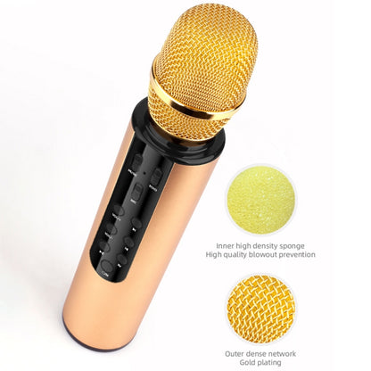 K3 Bluetooth 5.0 Karaoke Live Stereo Sound Wireless Bluetooth Condenser Microphone (Gold) - Microphone by PMC Jewellery | Online Shopping South Africa | PMC Jewellery | Buy Now Pay Later Mobicred