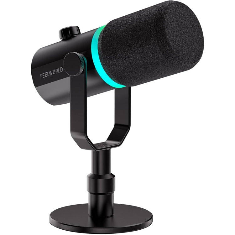 FEELWORLD PM1-XS XLR/USB Dynamic Microphone for Podcasting Recording Gaming Live Streaming (Black) - Microphone by FEELWORLD | Online Shopping South Africa | PMC TechLife | Buy Now Pay Later Mobicred