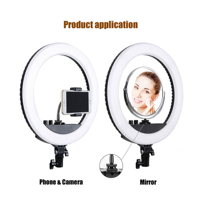 MANTOO RL-18 II 100-240V 55W 18 inch Two-color Dimmable Ring Fill Light with Tripod - Ring Light by MANTOO | Online Shopping South Africa | PMC Jewellery | Buy Now Pay Later Mobicred