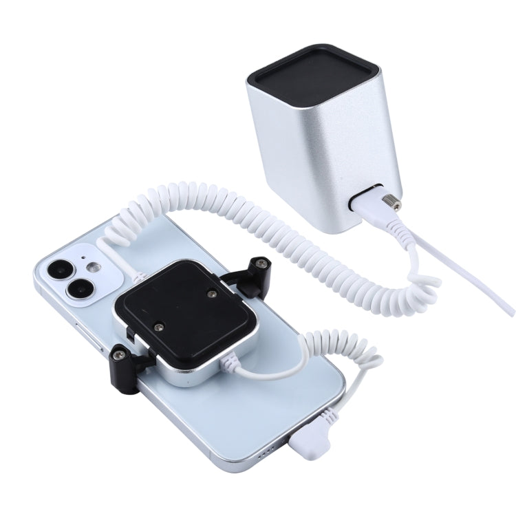 Aluminum Shell Square-column Anti-theft Alarm Stand Security System Burglar Alarm / Anti-theft Alarm Display Holder for iPhone & iPod with 8-Pin Port - Security Display Holders by PMC TechLife | Online Shopping South Africa | PMC TechLife