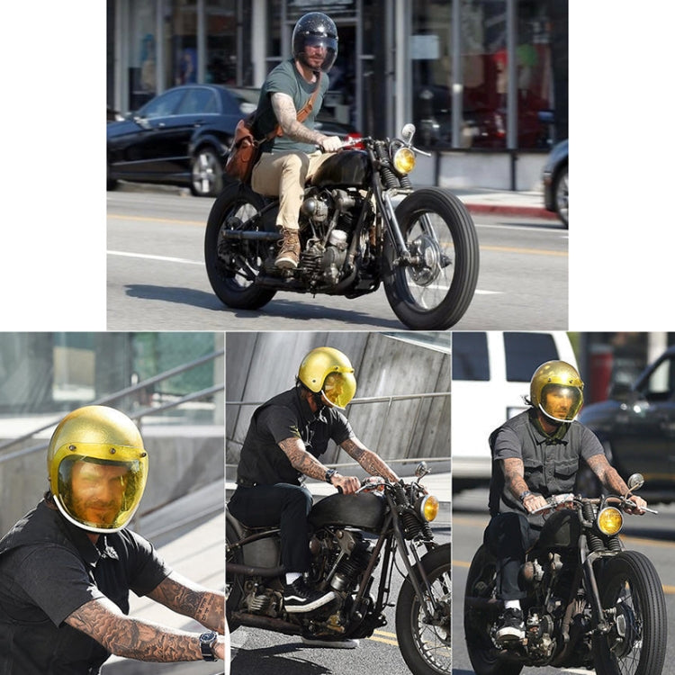 Soman Motorcycle Bubble Visor Open Face Helmet Visor Helmet Windshield Shield with Transparent Frame(Transparent) - free shipping - PMC TechLife - Order now!