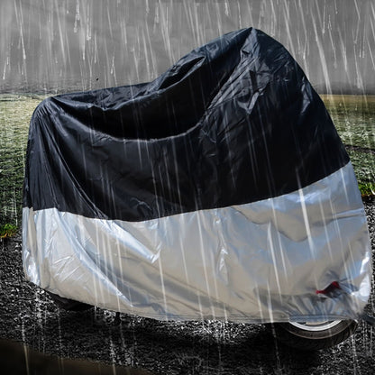 210D Oxford Cloth Motorcycle Electric Car Rainproof Dust-proof Cover, Size: XXL (Silver) - Raincoat by PMC Jewellery | Online Shopping South Africa | PMC Jewellery | Buy Now Pay Later Mobicred